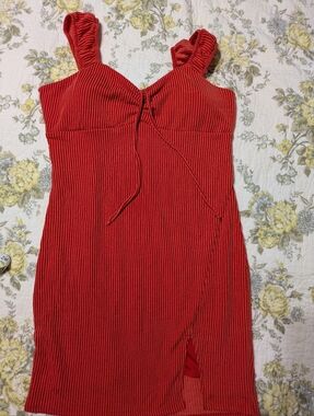 No Boundaries NWOT Orange Ribbed Swim Cover-up